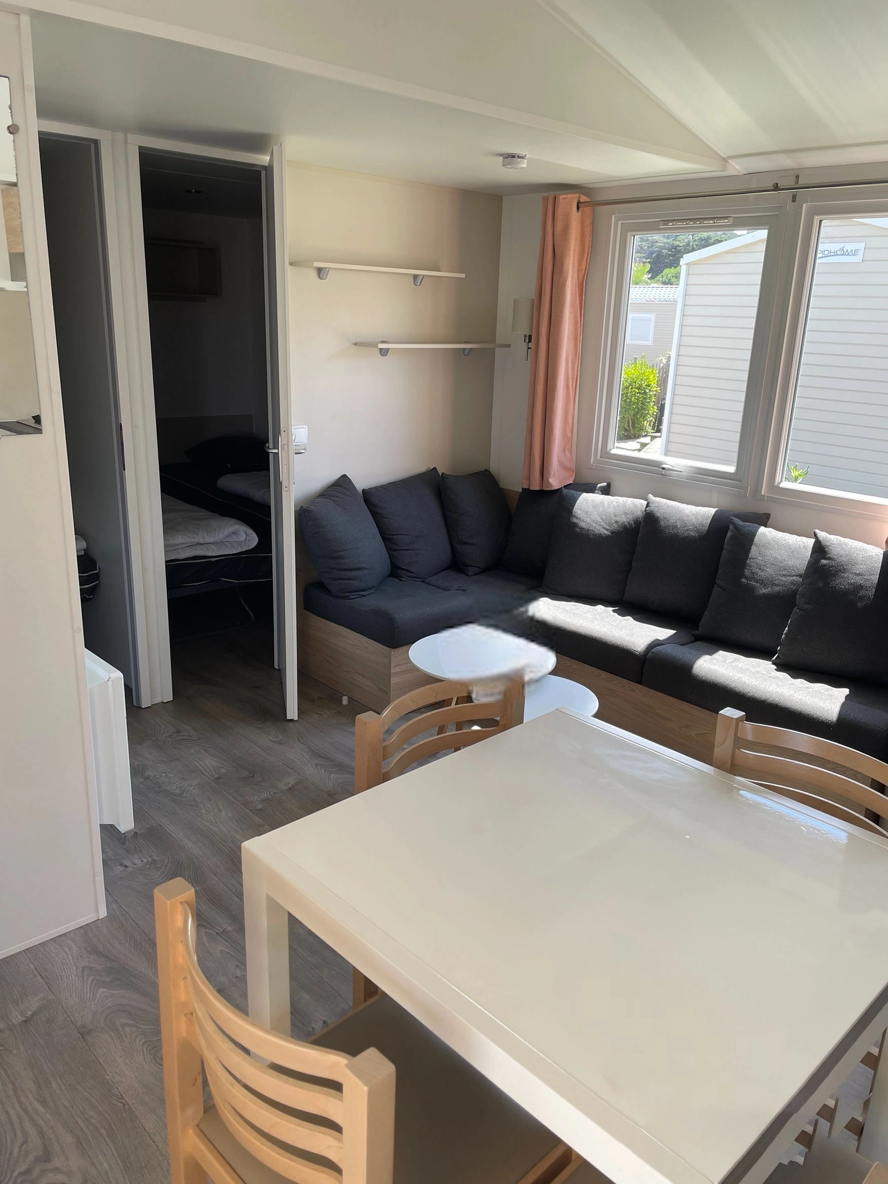 mobil home quiberon salon bord de mer